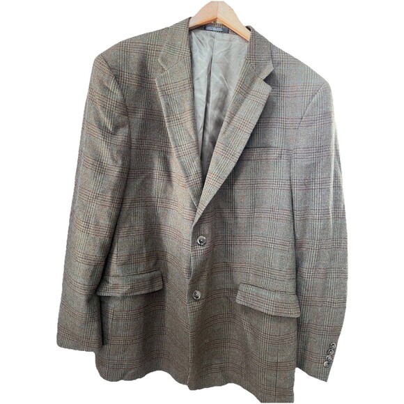 Vtg Austin Reed Men's Wool 2 Button Wool Tweed Blazer Size 48L USA, Union - Picture 1 of 9